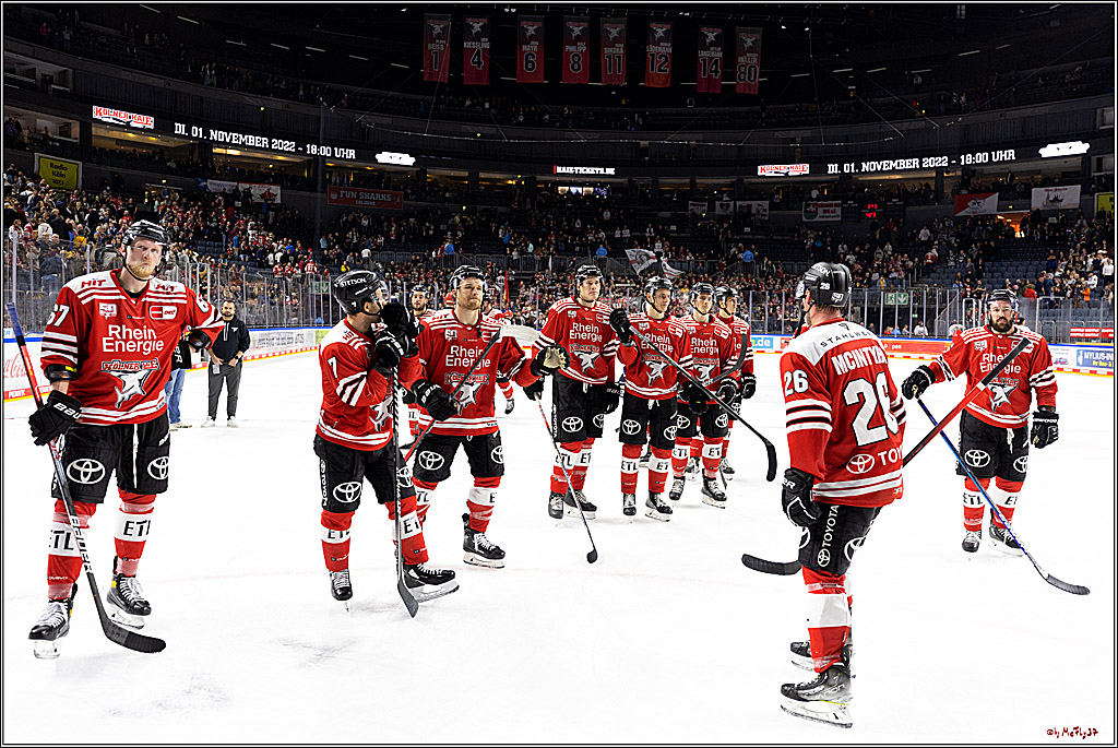 PENNY DEL;  Kölner Haie - Grizzly Wolfsburg; Köln, 26.10.2022